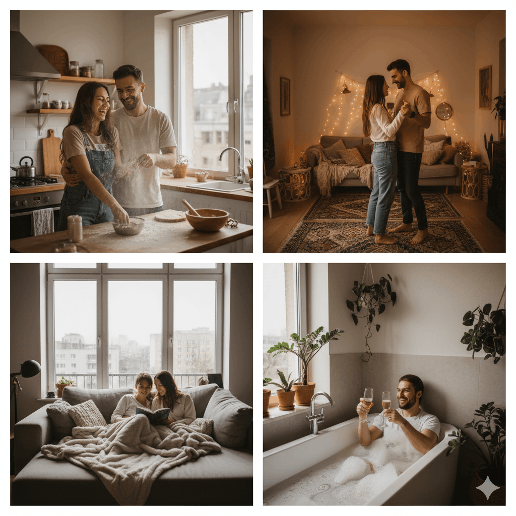 Paar Fotoshooting Ideen Indoor 2026 Kreative Konzepte für intime & stilvolle Bilder