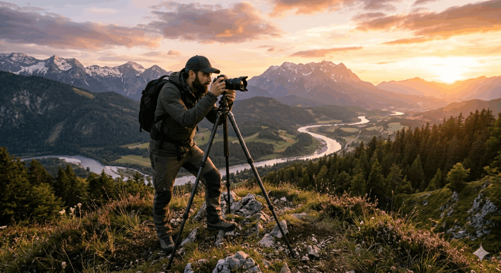 Fotograf in der goldenen Stunde blickreflex.de Sidebar 1