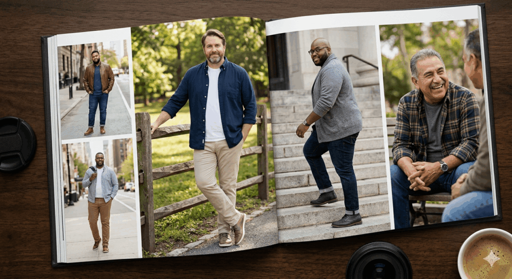 Fotoposen für dicke Männer 2026